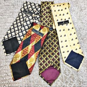 Ermenegildo Zegna men’s silk ties printed